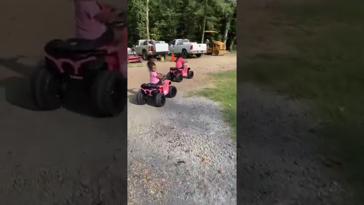 Bella and The Girl Gang ride 4 wheelers