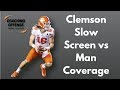 Clemson Offense: Screen Play vs Man Coverage