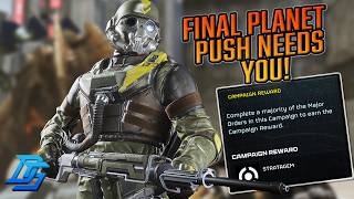 Helldivers 2 -  THE FINAL PLANET PUSH NEEDS EVERYONE! GAS AND MELEE VS BUGS! #helldivers2