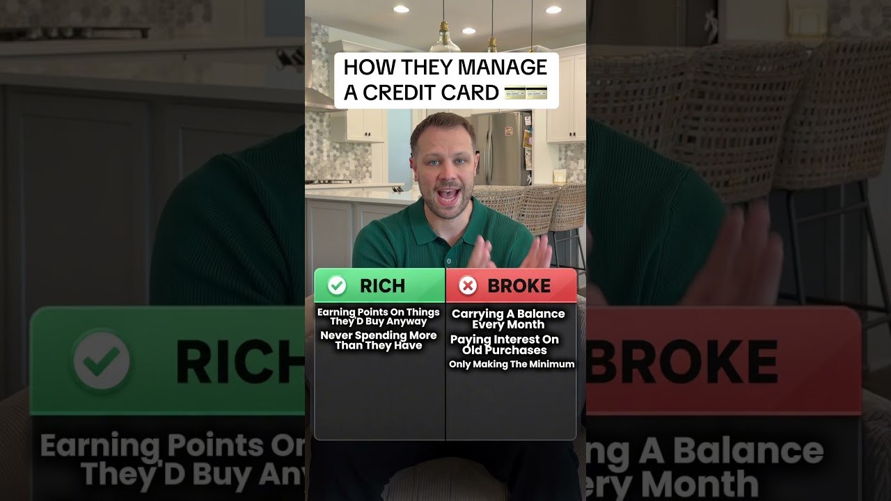 Rich vs. broke in how they manage a credit card