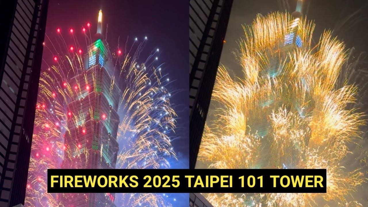 JALAN-JALAN MALAM NONTON FIREWORKS DI TAIPEI 101 TOWER MENYAMBUT TAHUN BARU 2025