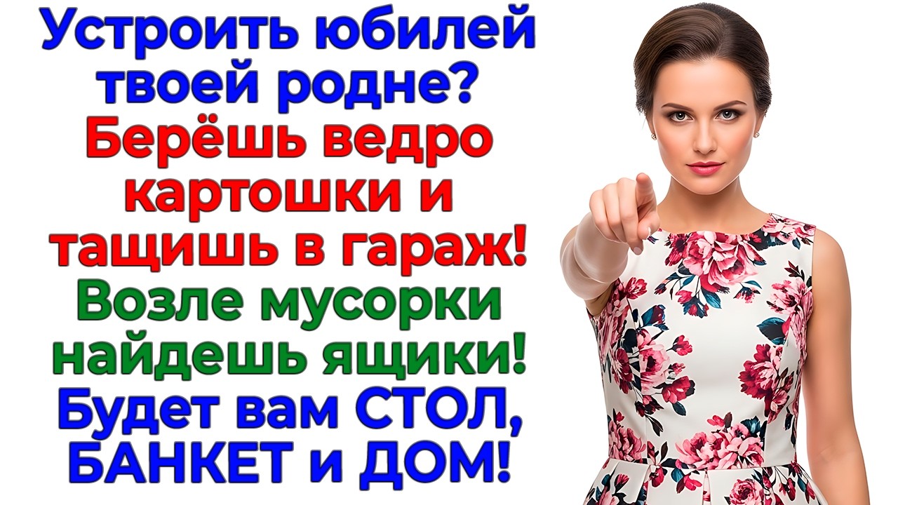 Родня хотела банкет! Получила картошку в гараже! интересные рассказы жизненные истории новые муж