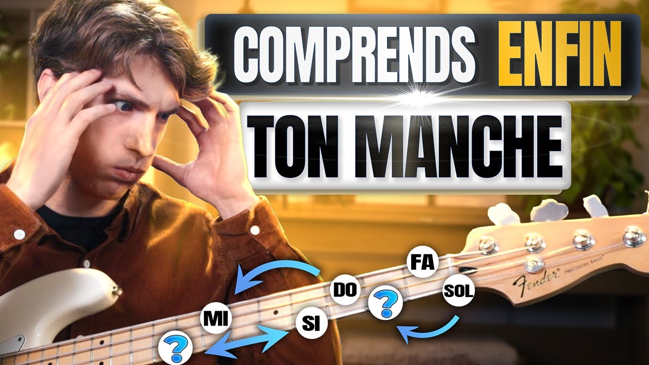 Comprends les NOTES sur ta BASSE  (avec la gamme de DO Majeur) ⚡