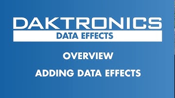 Introduction to Data Effects in Content Studio