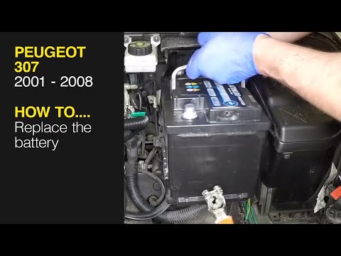 How to replace the battery on a Peugeot 307 2001 – 2008 4147   Battery