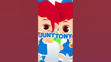 JunyTony Intro Remix 💚🧡 | #JunyTony #KidsSongs #Shorts
