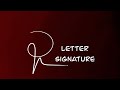 R letter creative signature  freebirds designs