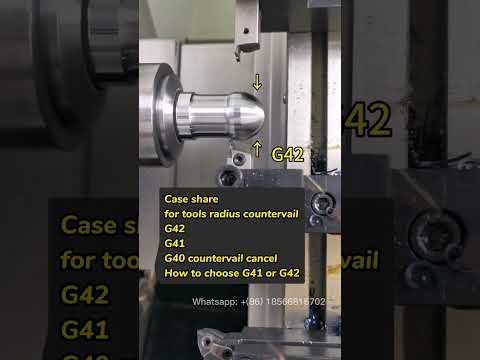Case share for tools radius countervail by G41& G42 | CNC SMARTLATHE