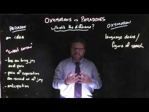 Video: Forskellen Mellem Paradoks Og Oxymoron