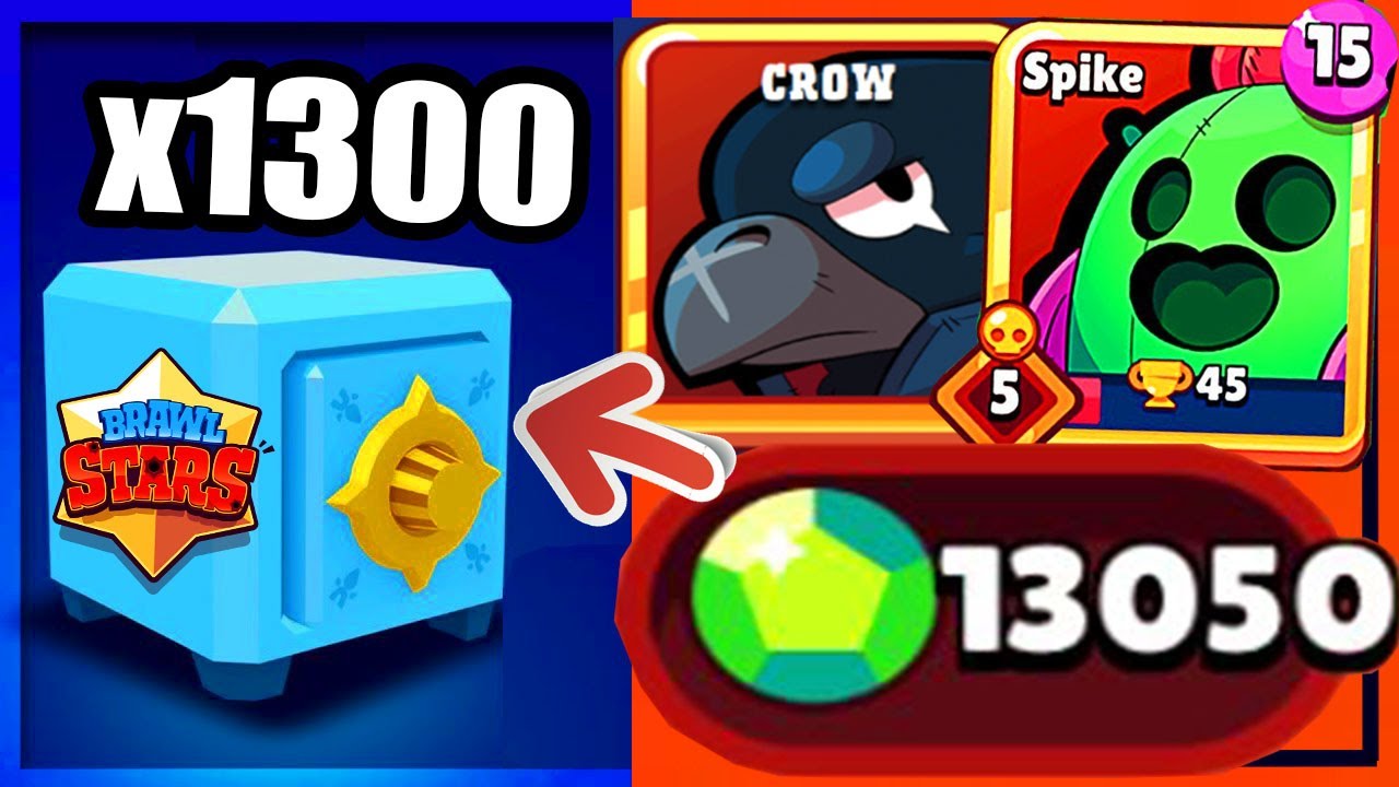 Brawl Stars - PACK OPENING 1200€ (13'000 Gems) - x1300 Brawl Chests Opening  LEGENDAIRE MAX ! - 