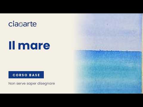 Il mare ad acquerello e l’acqua che luccica