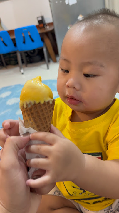 Zane love the ice cream