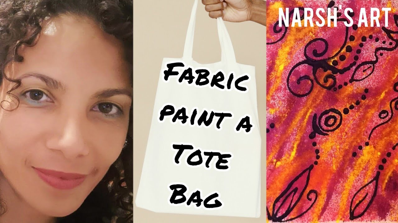 How To Fabric Paint A Tote Bag Gift Idea fabricpainting YouTube How To Fabric Paint A Tote Bag Gift Idea fabricpainting YouTube