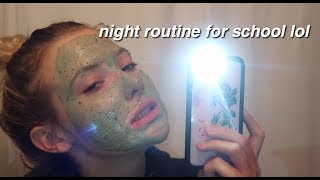 school night routine ♡