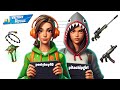 peelyboy40 and pitachipgirl try to make friends in fortnite