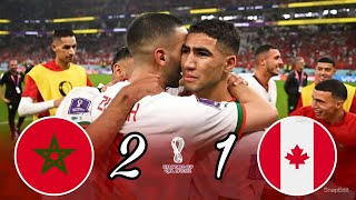 المغرب - كندا 2-1 كأس العالم قطر 2022 جنون المعلق خليل البلوشي جودة عالية 1080p