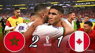 المغرب  كندا 21 كأس العالم قطر 2022 جنون المعلق خليل البلوشي جودة عالية 1080p