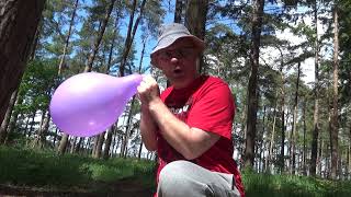Thetford Forest Popping colourful Balloons with Tangobaldy™ Family Friendly BTP bursting Fun video