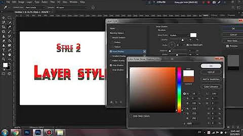 Hướng dẫn sử dụng layer styles và các style Overlays