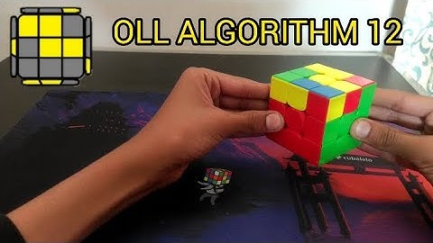 OLL ALGORITHM 12 IN 3X3X3 CUBE WITH FINGER TRICKS