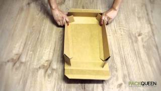 How to Fold your PACKQUEEN Box - Two Piece Postage Gift Box