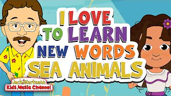 I Love To Learn New Words | Sea Animals In English and In Spanish! | Jack Hartmann