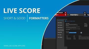 Formatters  | Live Score Short & Good