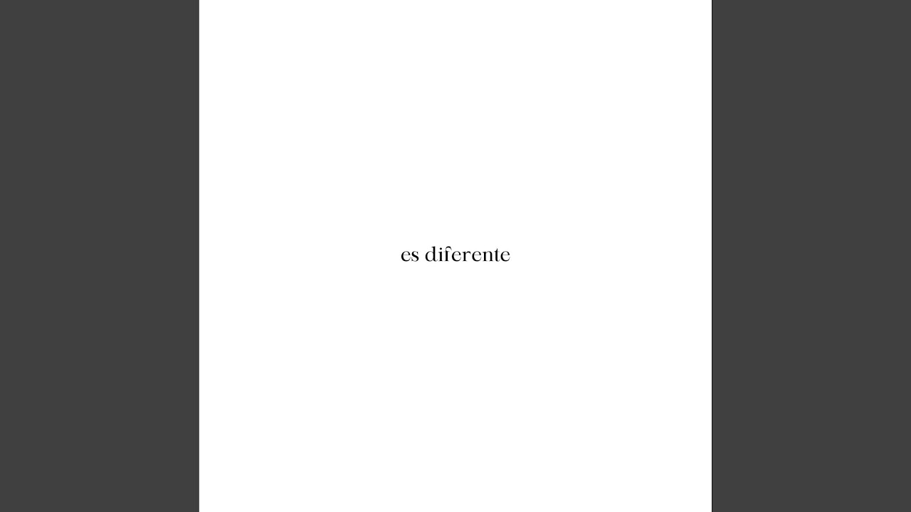Watch Diferente on YouTube Watch Diferente on YouTube