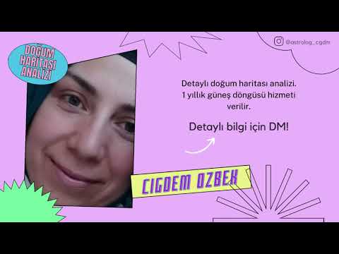 Doğum Haritanızı Merak Ettiniz Mi? ( Astrolog Çiğdem)