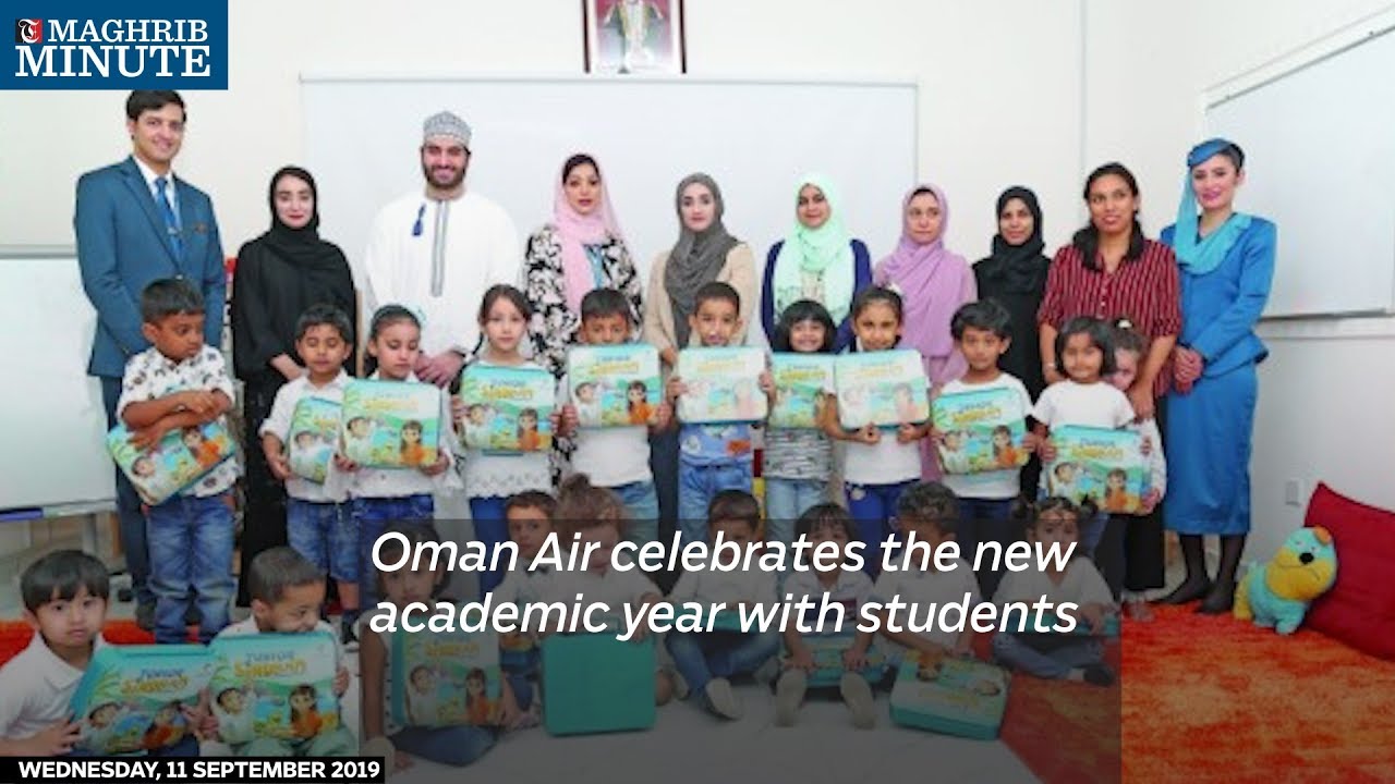 Oman Air celebrates the new academic year with students doha mapa