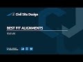 Civil Site Design | Best Fit Alignments
