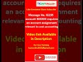 Account 400200 requires an account assignment relevant to cost accounting