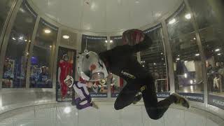 Indoor skydiving - Session #14 with @Tunnel Ninja! Knee fly, Back layout + Stag!