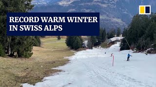Swiss Alps short on snow as record warm winter threatens jobs, businesses