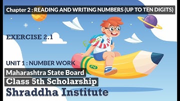 Scholarship 5th Unit 1 Chapter 2 | Reading and Writing Numbers (UP to Ten Digits) | Exercise 2.1
