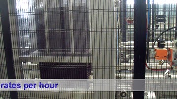 VELOX BARCHITTA HANDLING SYSTEM Spin dry up to 1600 high and 2500 crates per hour