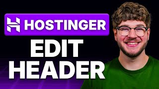 How to Edit Header in Hostinger Website Builder