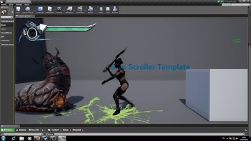 Unreal Engine 4 - Side Scroller Enemy,Health,Magic,Combat Test 3