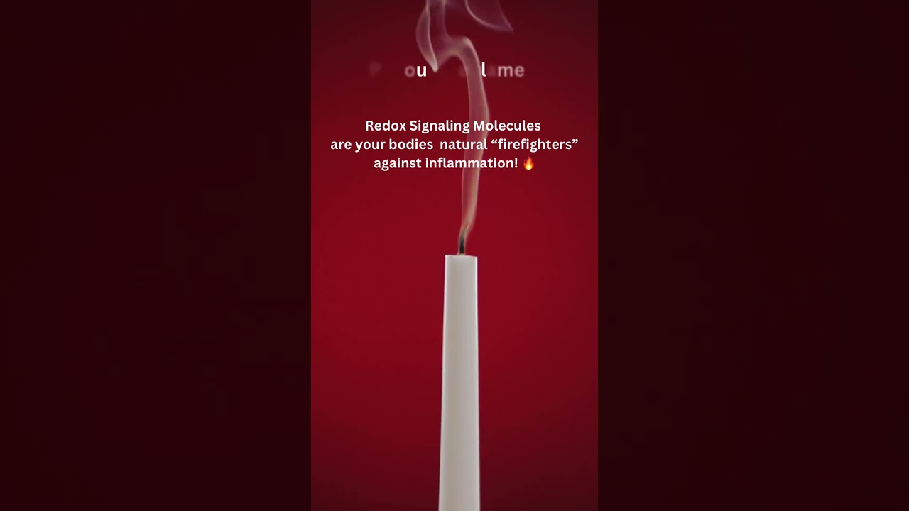 Redox signaling molecules = your body’s natural “firefighters” against inflammation!  