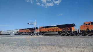 WB BNSF Manifest Train Feat Duo Rear DPUs At Hodge Ca bigbossrailfanner