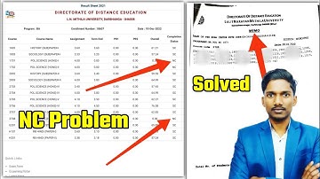 result me nc1 ka matlab | nc meaning in result | result me nc ka matlab kya hota hai | ddelnmu 2025