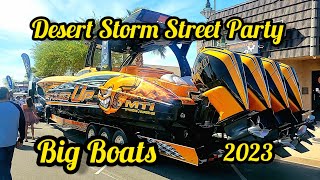 Desert Storm Poker Run 2023 Street Party Lake Havasu City Vendors & Million Dollar Boats