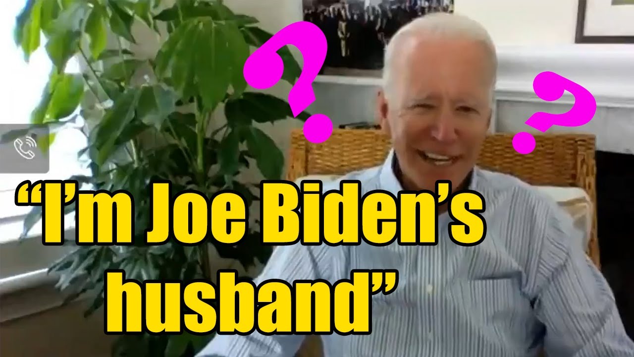 Joe Biden gaffe: I'm Joe Biden's husband WTF? - YouTube