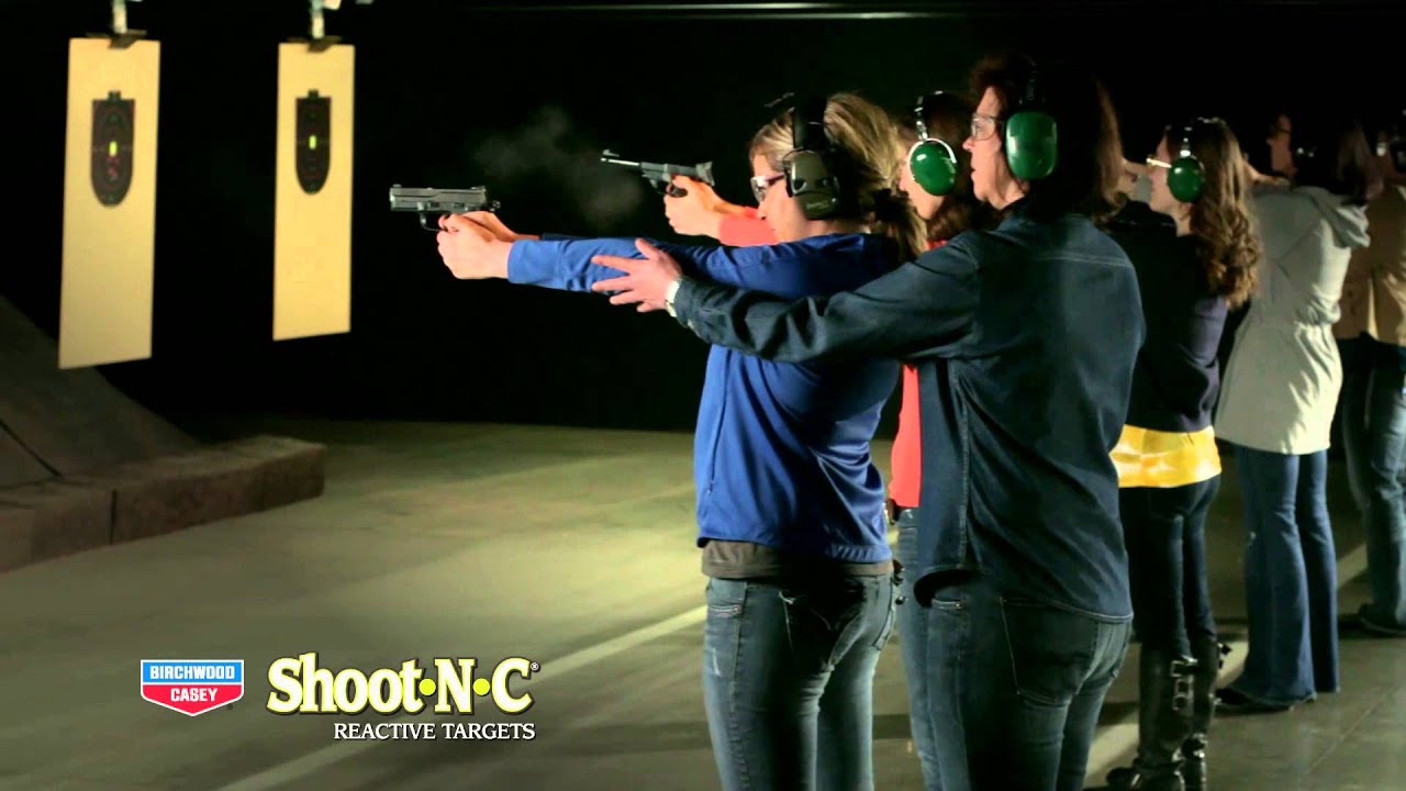 Shoot 'N C Pink Reactive Target | Shooting Targets | Gun Goddess - GunGoddess.com