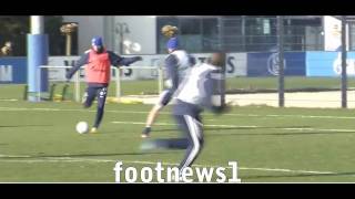 Raul Crazy Skill and Goal at Schalke 04 Training