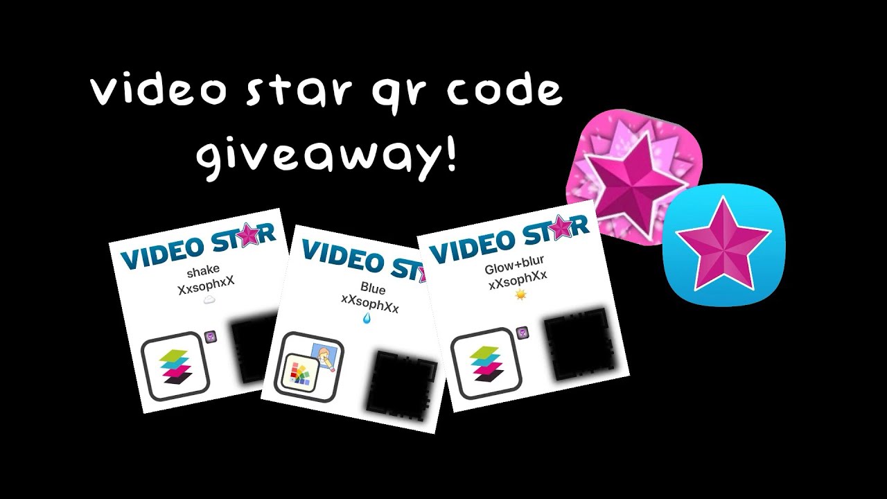 Video star qr code giveaway!! YouTube