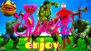 Army Monstrrs Game Over Spidersn Huggy Wuggy Kissy Missy Long Leg Huk Siren Head Pacman  004 #hulk