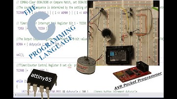 Fast pwm Attiny85 tutorial avr pocket programmer pulse width modulation