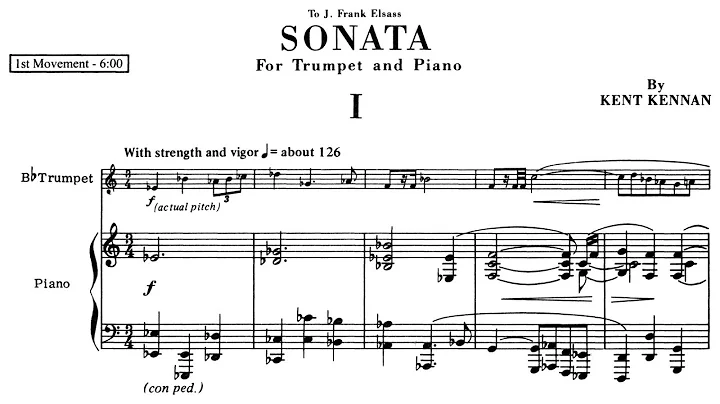 Kent Kennan - Sonata for Trumpet and Piano (1956/1...