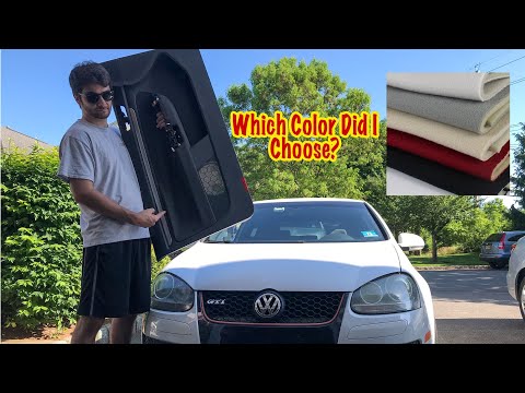 I had my headliner and door cards redone in my mkv I didn't use the  stock fabric. : r/GolfGTI